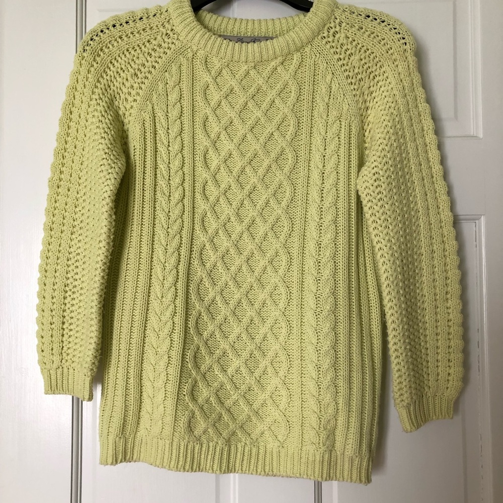 Zara Knit Spring Green Sweater